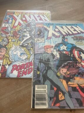 Uncanny X-Men Comic 268,285 Pair with Bold Color Covers